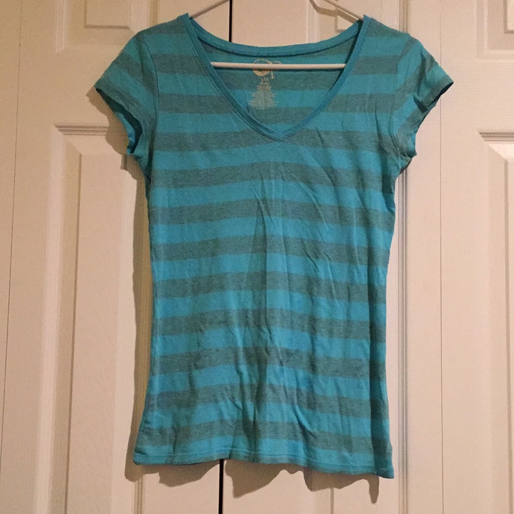 Striped, v-neck